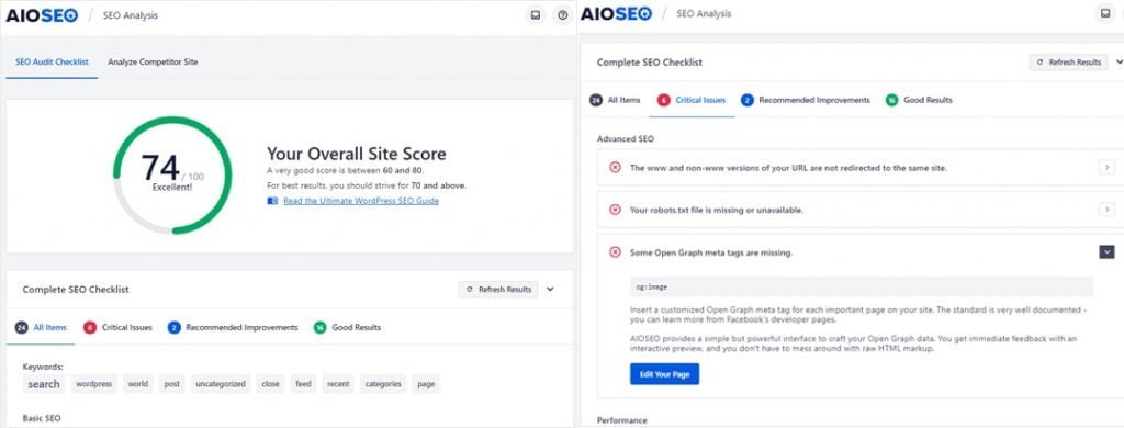 All-In-One SEO Pack for WordPress website
